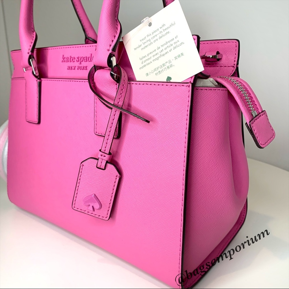 Kate Spade Pink Leather Cameron Satchel Bag - Picture 6 of 13